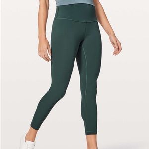 lululemon Wunder Unders in Teal Shadow 25”